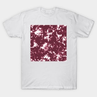 Red wine and white Storm - Tie-Dye Shibori Texture T-Shirt